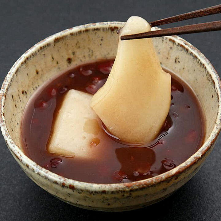 国産あずきの上品な甘さの「おしるこ」